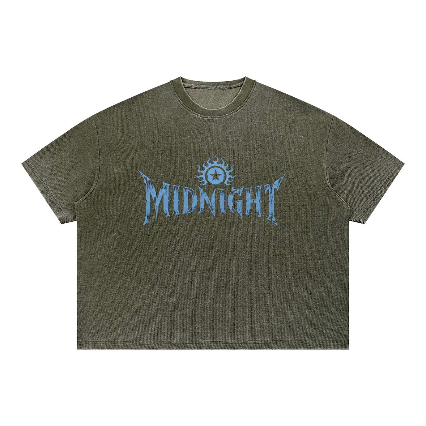Unisex Vintage Wash Sunfade Boxy Waffle T-Shirt