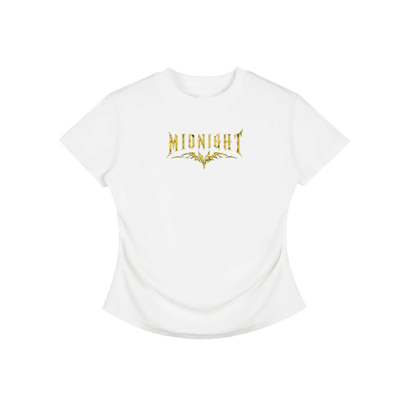 Vintage Washed Bodycon Cotton T-Shirt