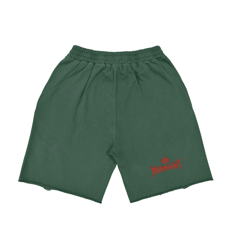 Vintage Washed Tiger Stripes Short Pants