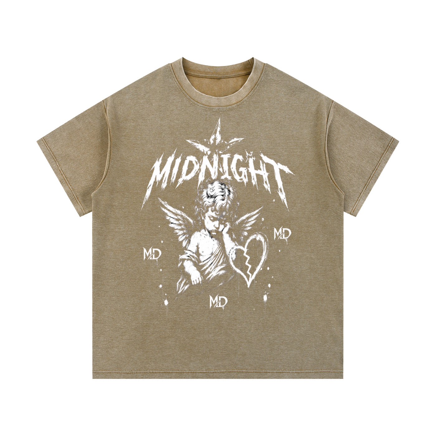 Mineral Wash Waffle Knit T-Shirt