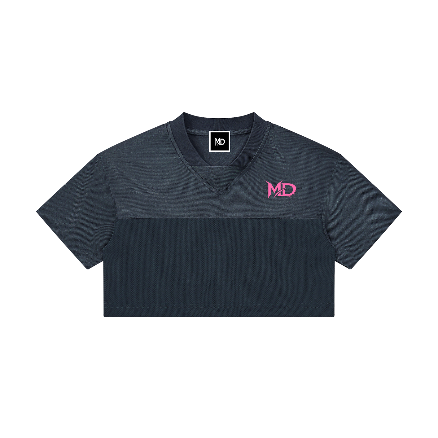 Women’s Cropped Paneled V-Neck Jersey