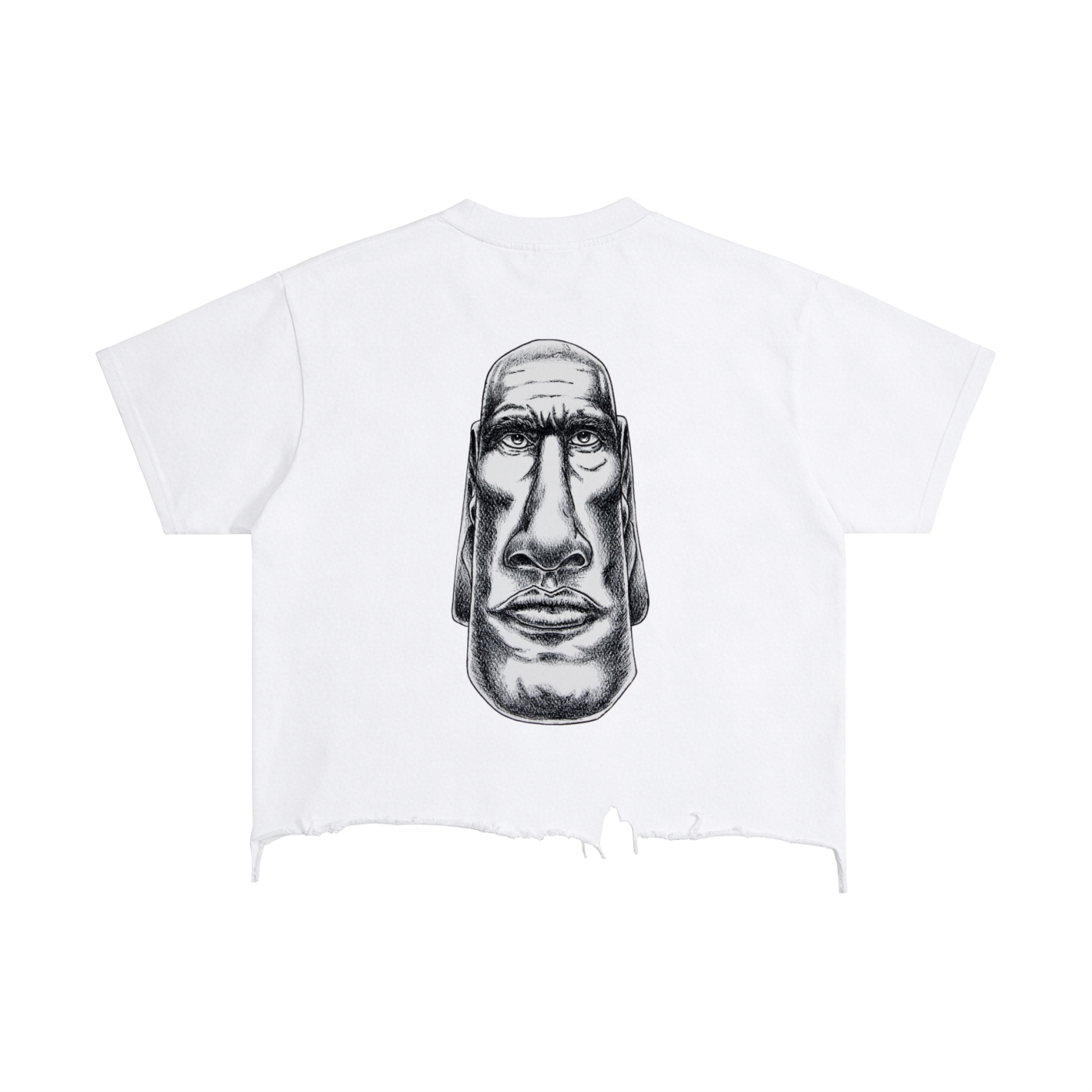 Pereira Vintage Wash Boxy Distressed Hem T-Shirt