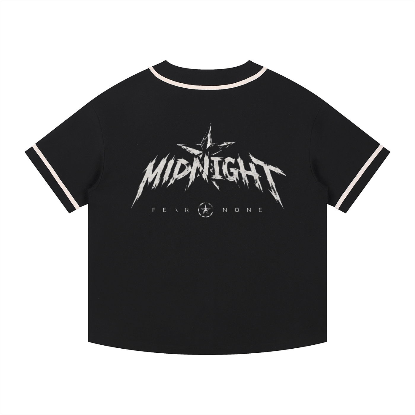 Contrast Piped Button-Up Jersey