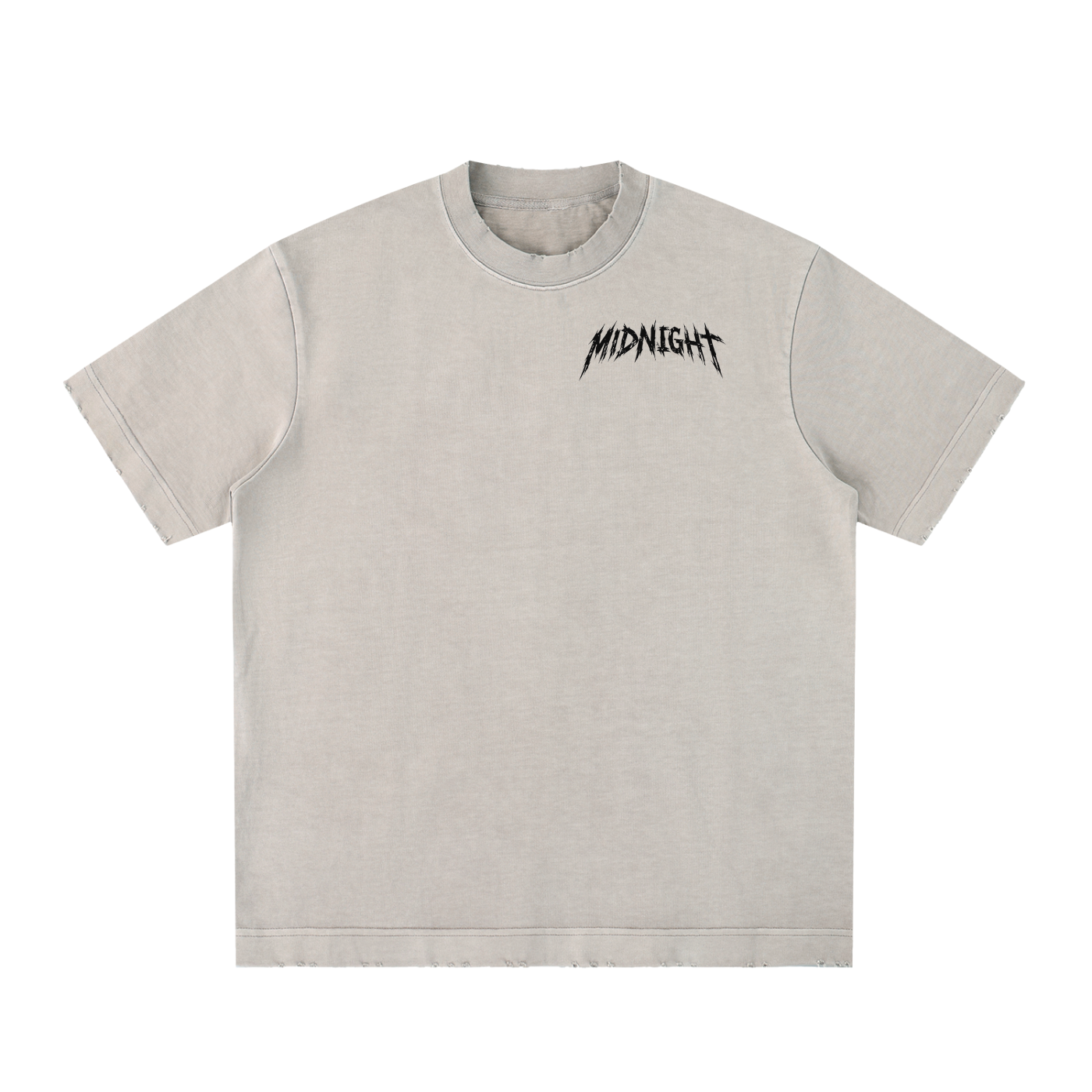 Heavyweight Vintage Washed Frayed T-Shirt
