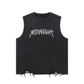 Snow Washed Raw-Hem Tank Top