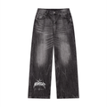 Men’s Vintage Wash Wide Leg Jeans