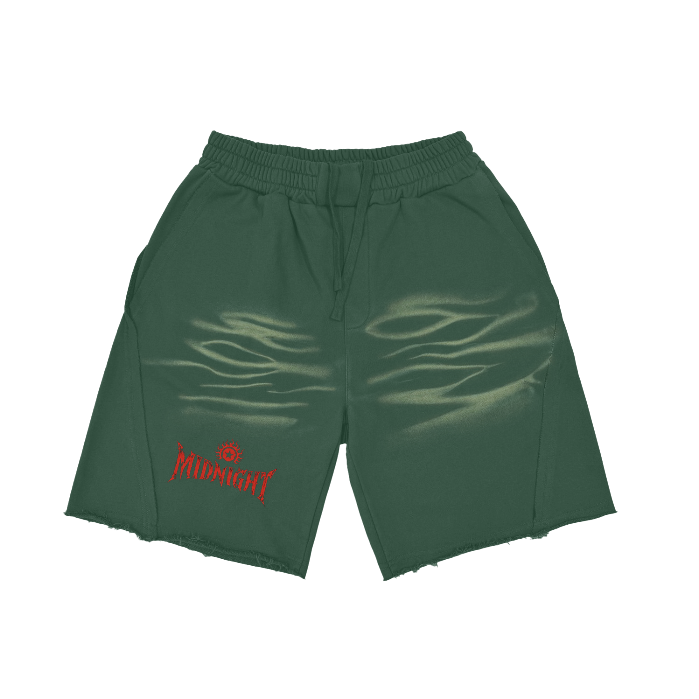 Vintage Washed Tiger Stripes Short Pants