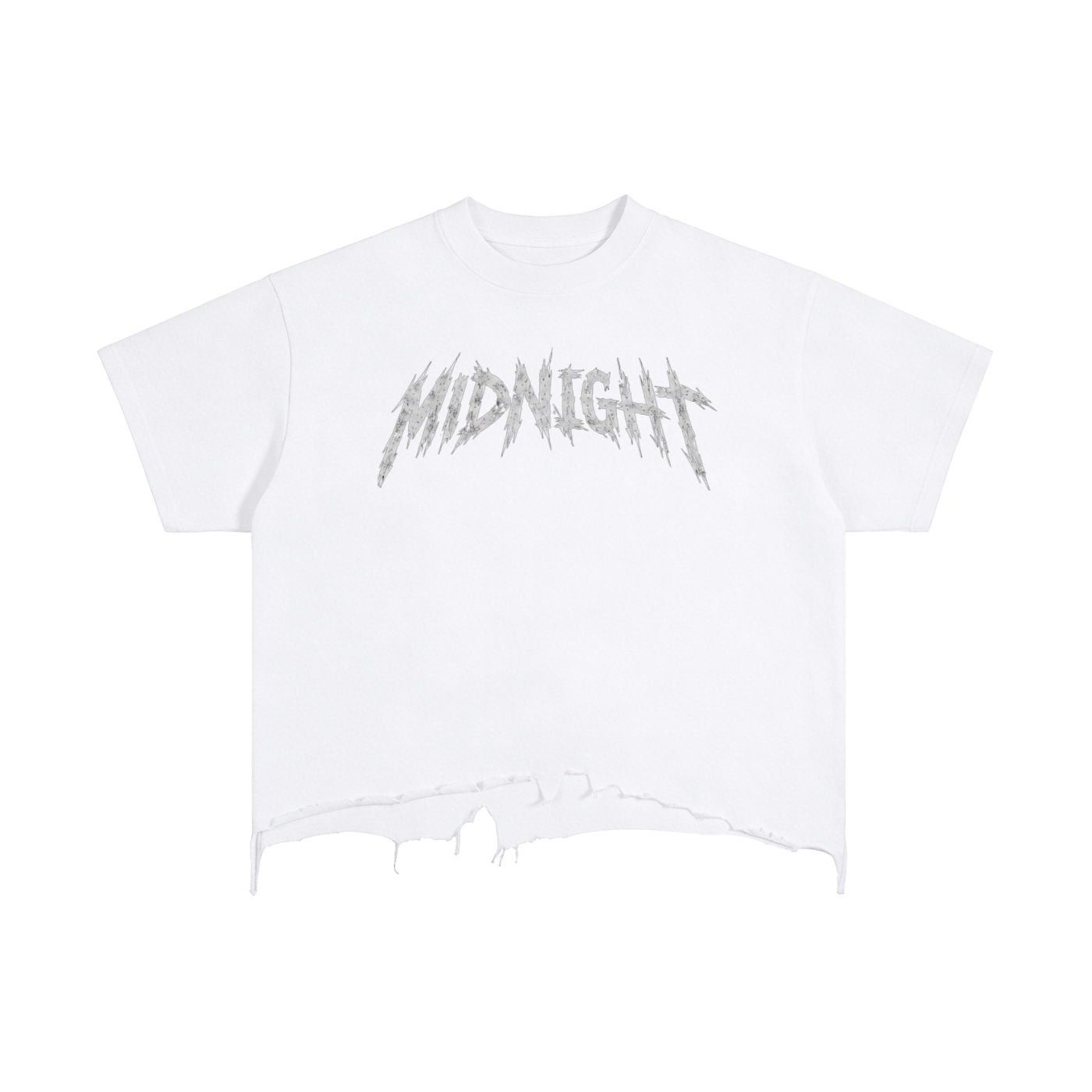 Vintage Wash Boxy Distressed Hem T-Shirt