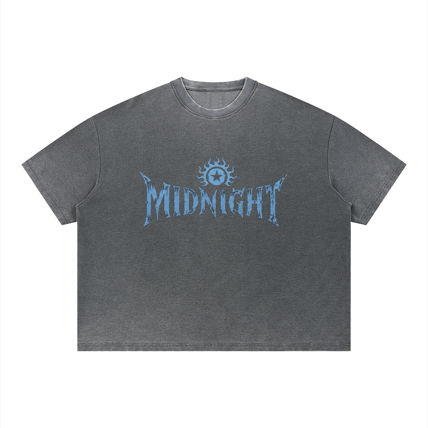 Unisex Vintage Wash Sunfade Boxy Waffle T-Shirt