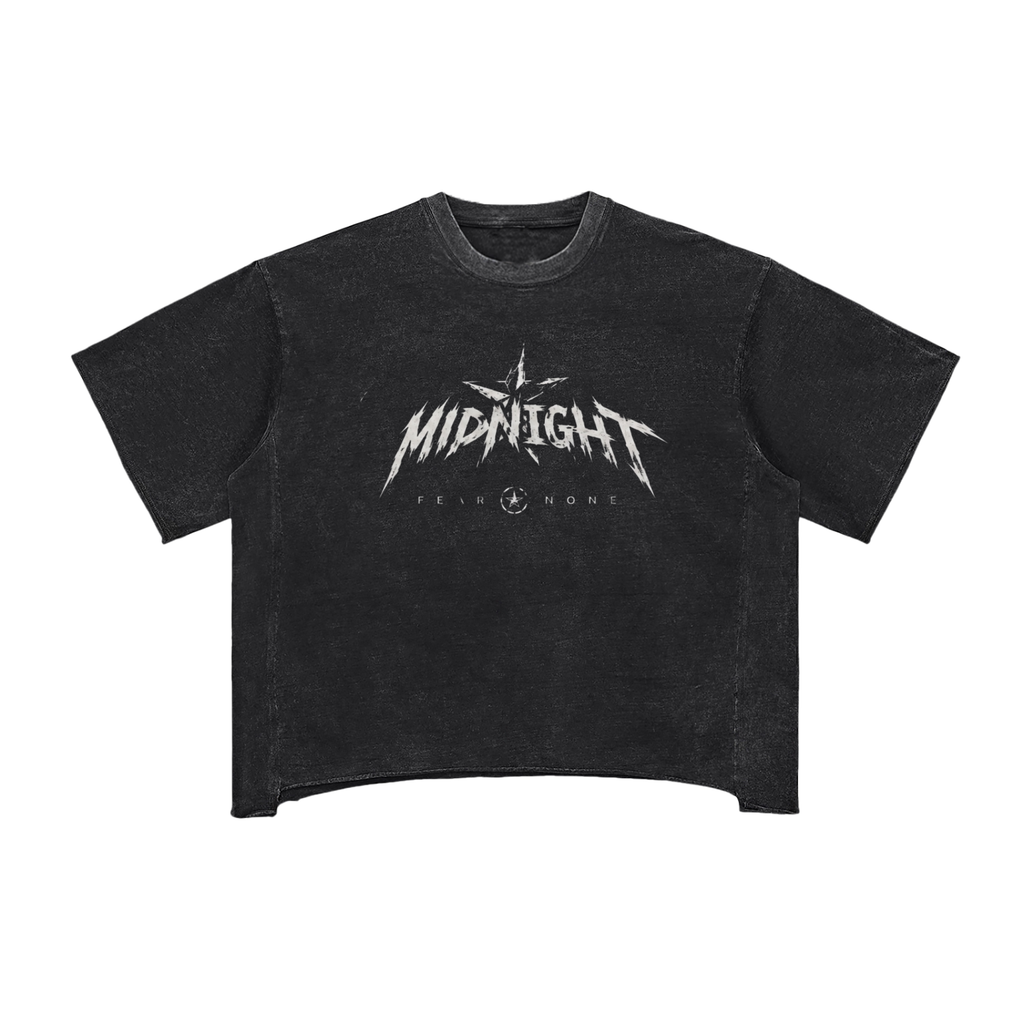 Raw Edge Snow Washed Boxy T-Shirt
