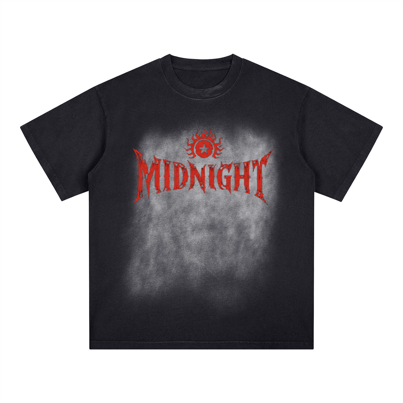 Square Patch Monkey Washed T-Shirt