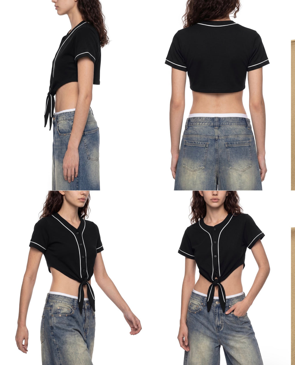 Women's Piping Baseball Jersey
