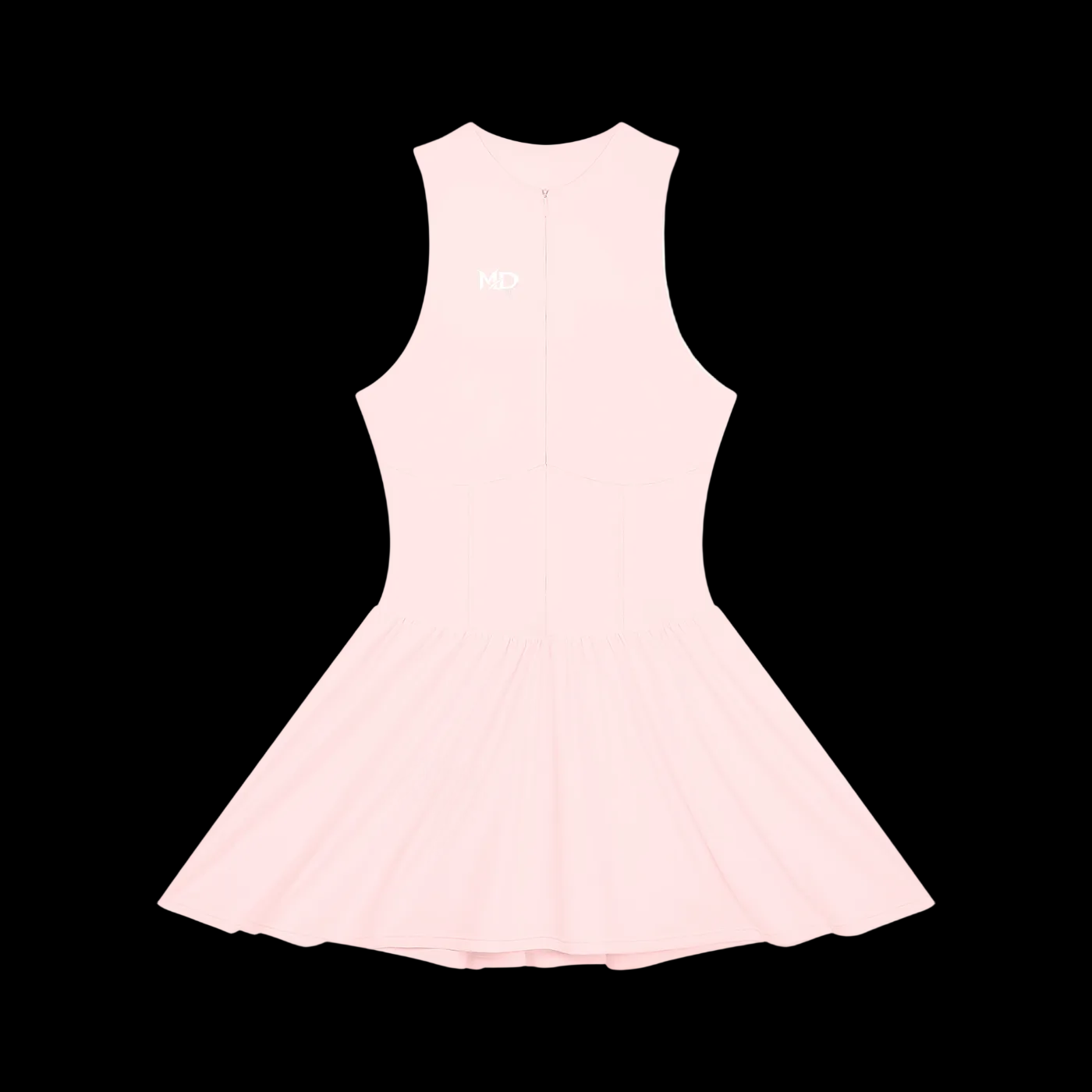 Women’s Ruched Sleeveless Full-Zip Dress
