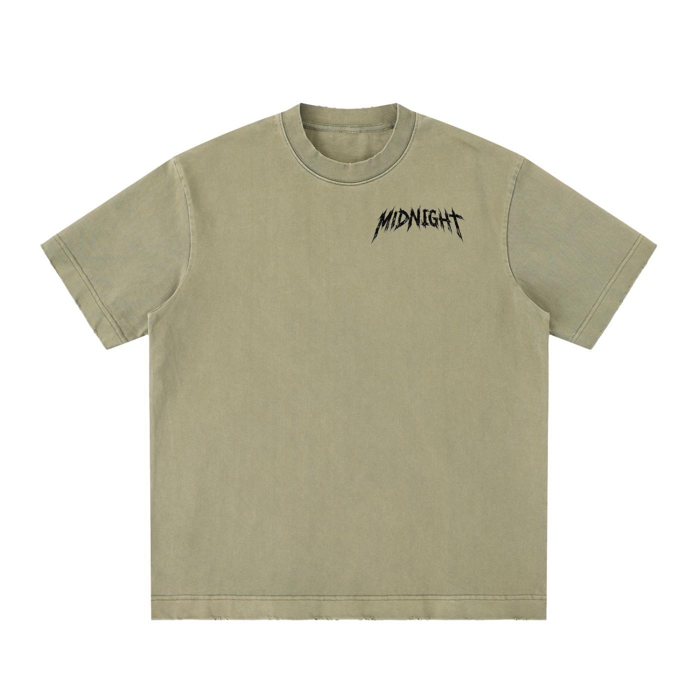 Heavyweight Vintage Washed Frayed T-Shirt