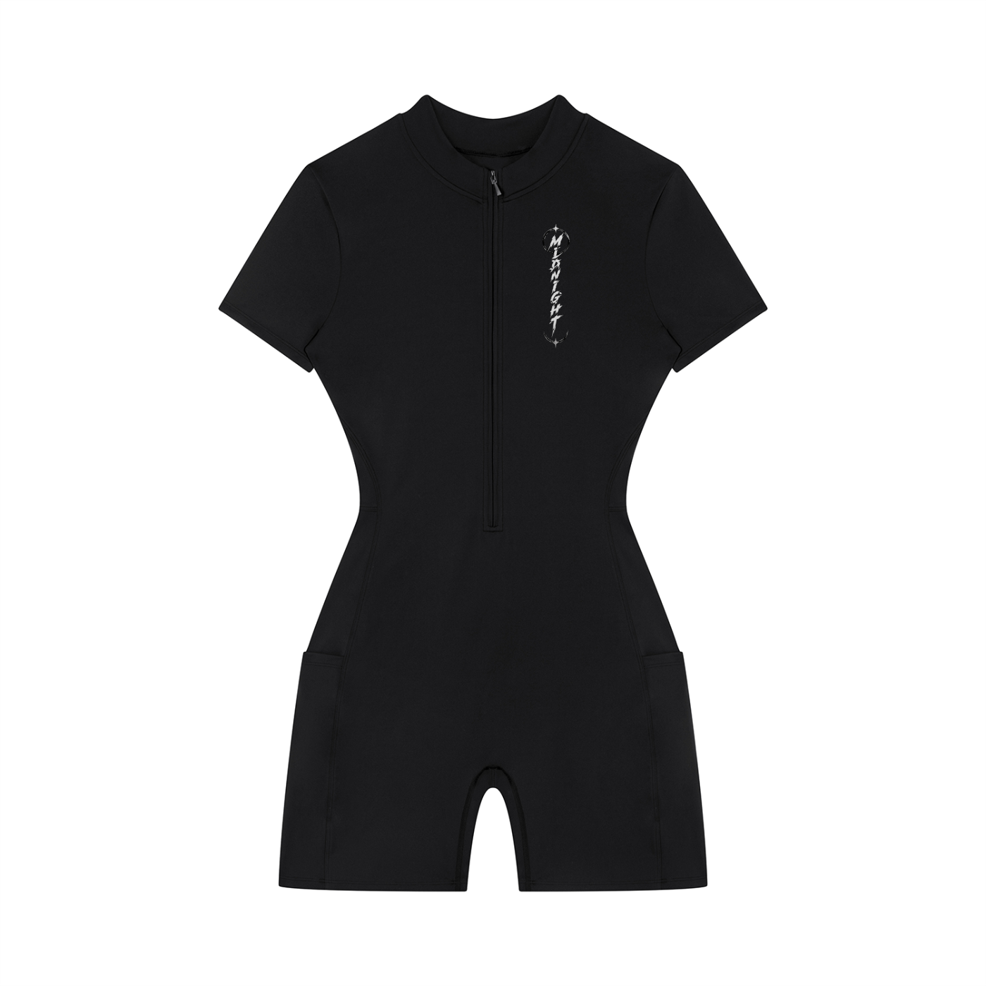 Women's Quarter-Zip Short Sleeve Romper
