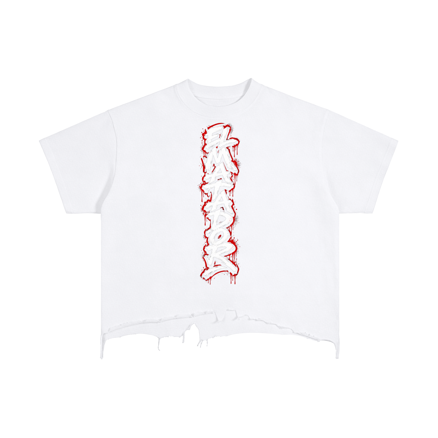 Vintage Wash Boxy Distressed Hem T-Shirt