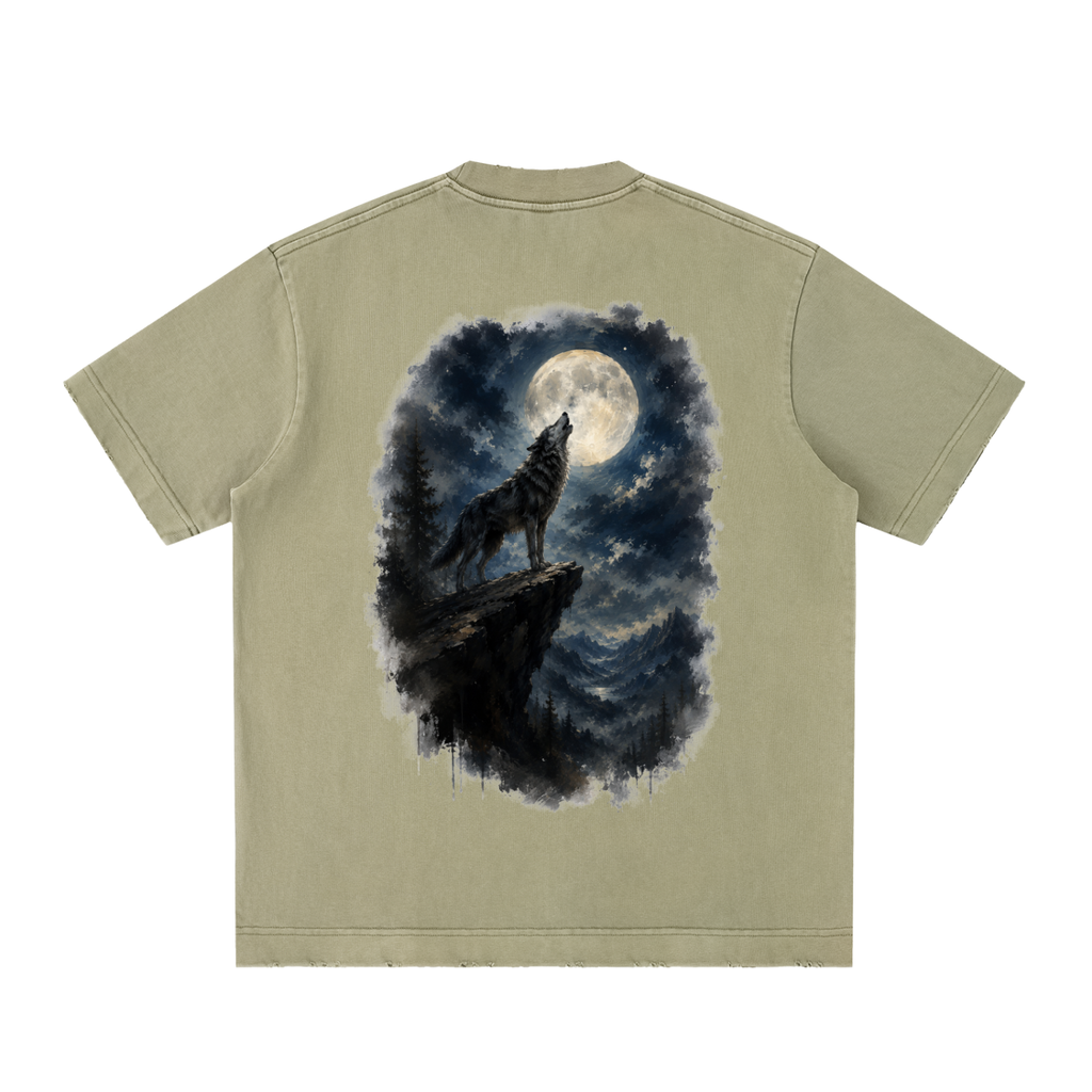 Heavyweight Vintage Washed Frayed T-Shirt