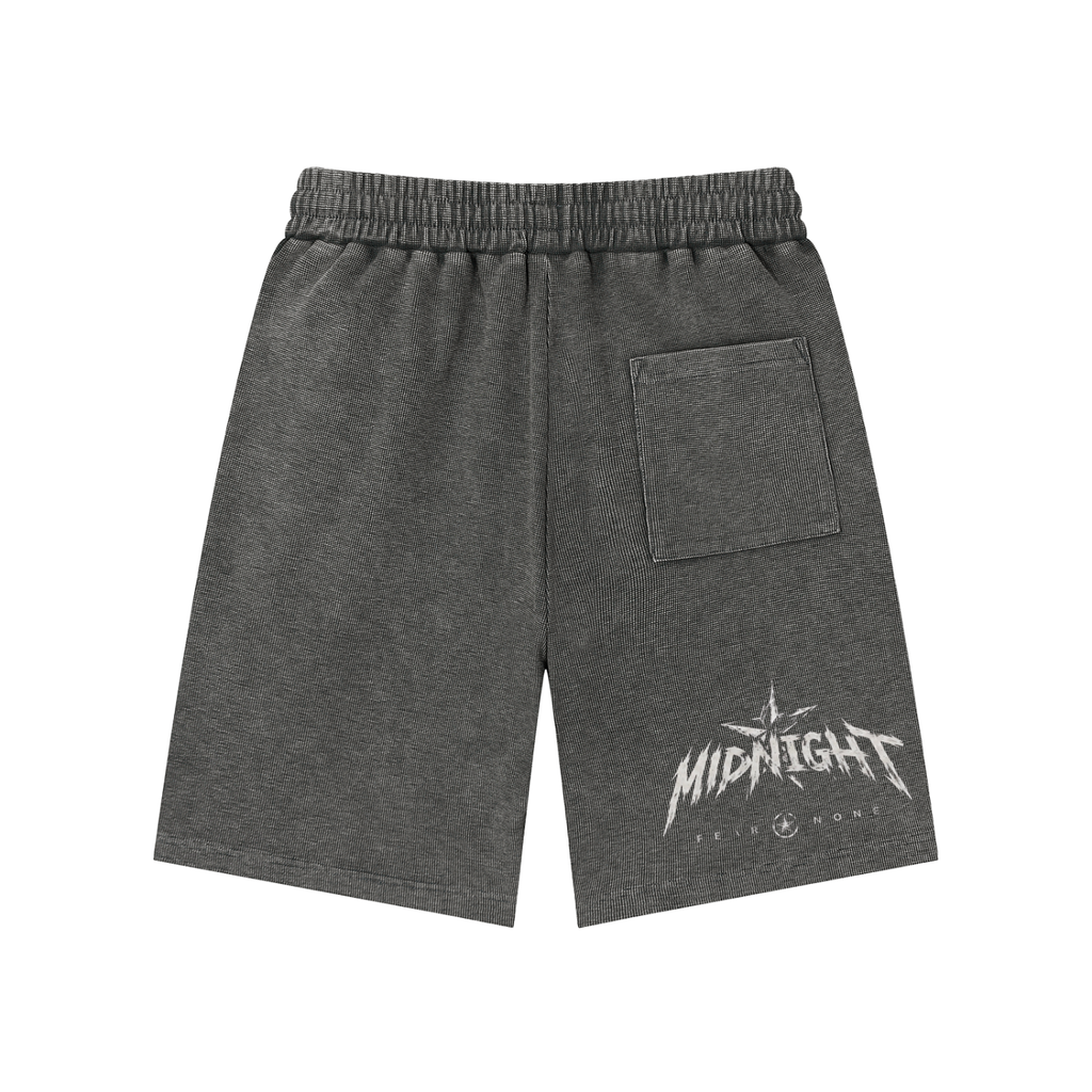 Mineral Wash Waffle Knit Shorts
