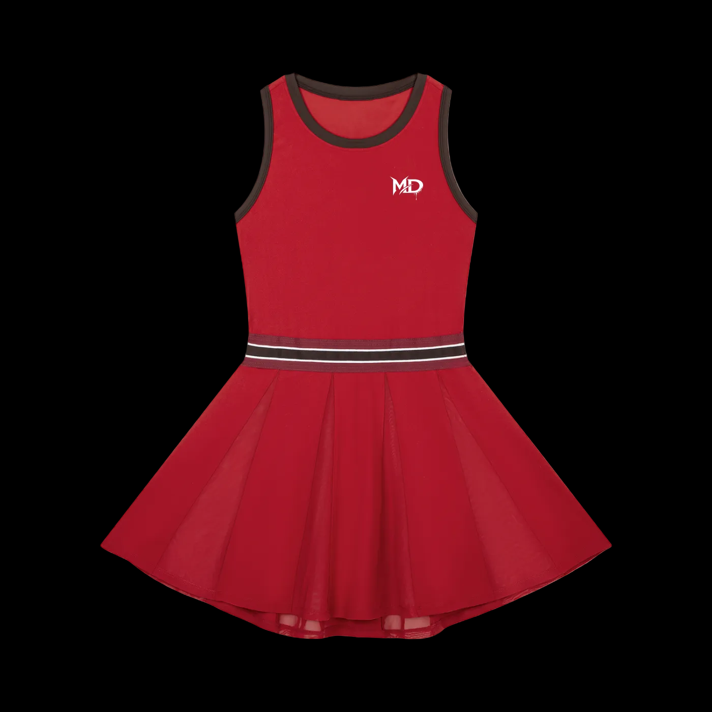 Women's Color Block A-Line Sleeveless Dress