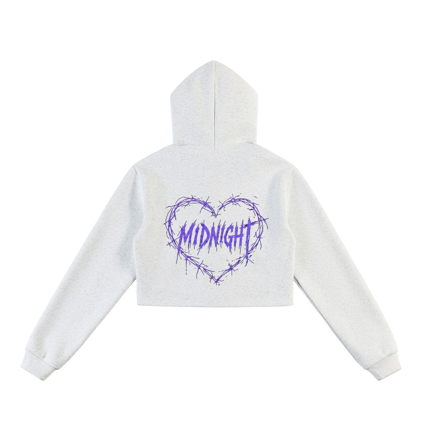 Essential Cropped Zip-Up Hoodie