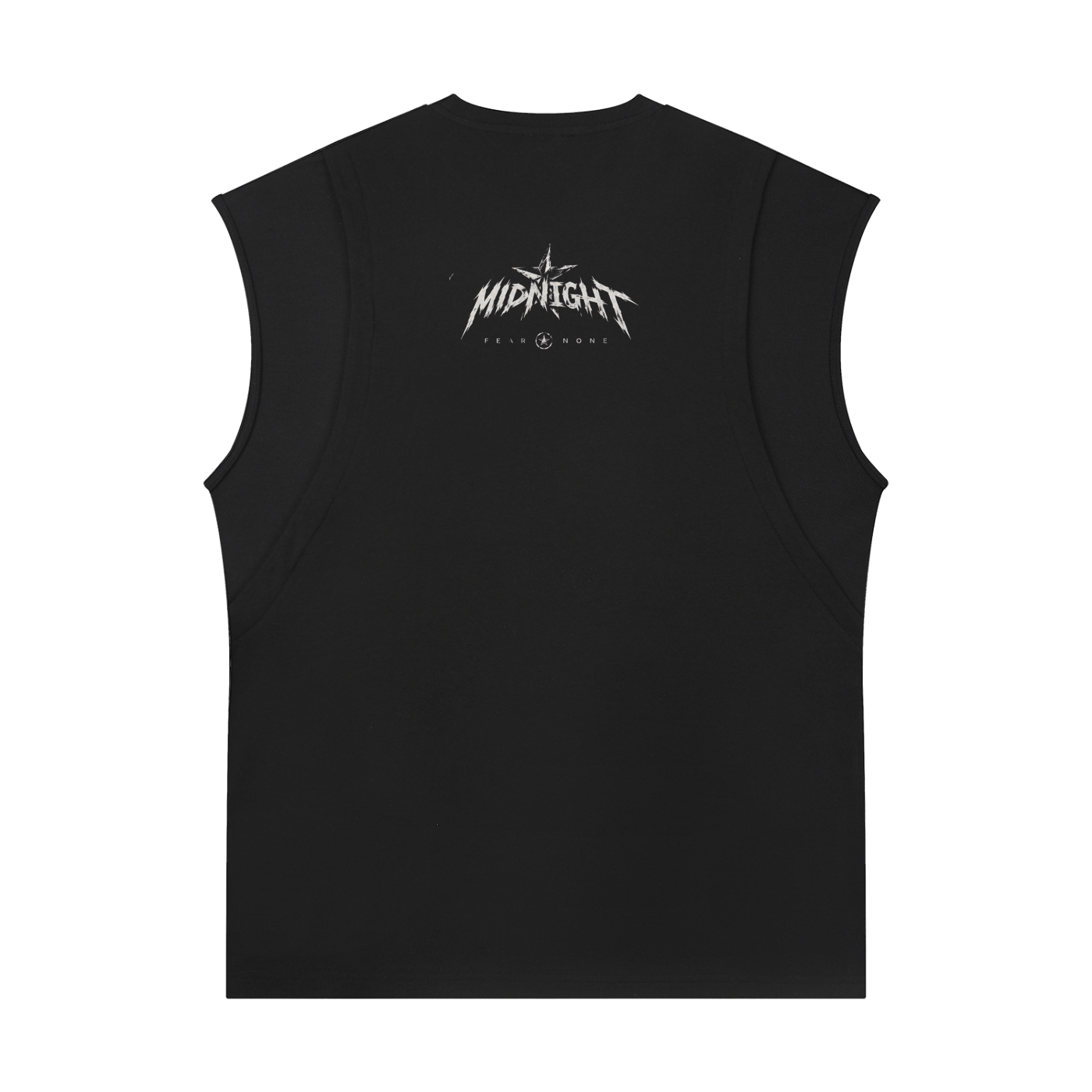 Spliced Panel Sleeveless Muscle T-Shirt