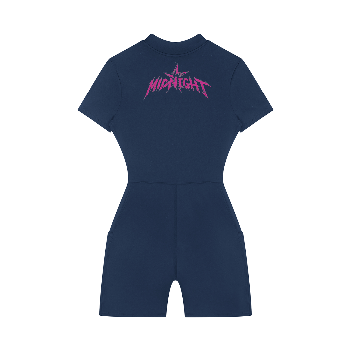Women's Quarter-Zip Short Sleeve Romper