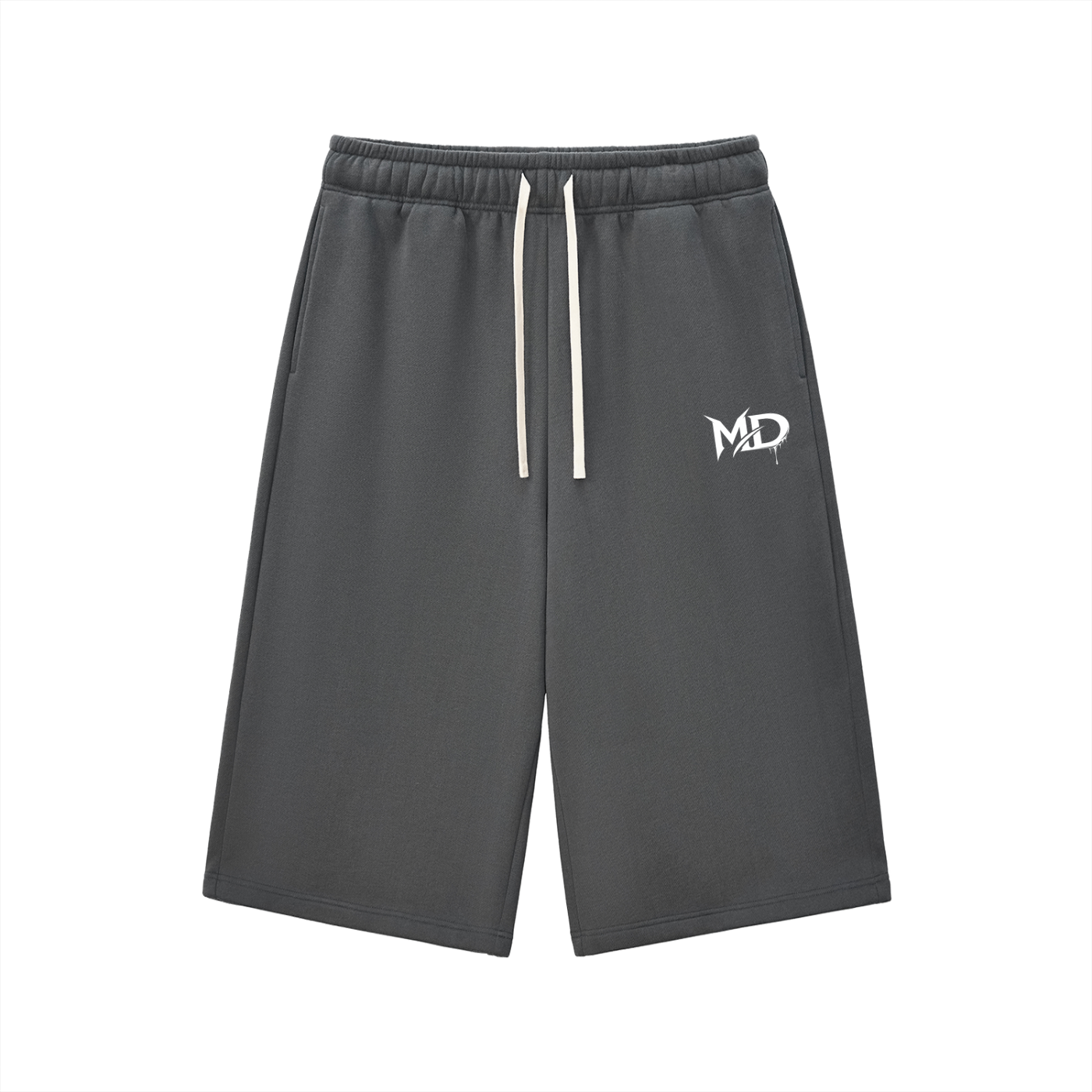 Relaxed Drawstring Three-quarter Sweatpants