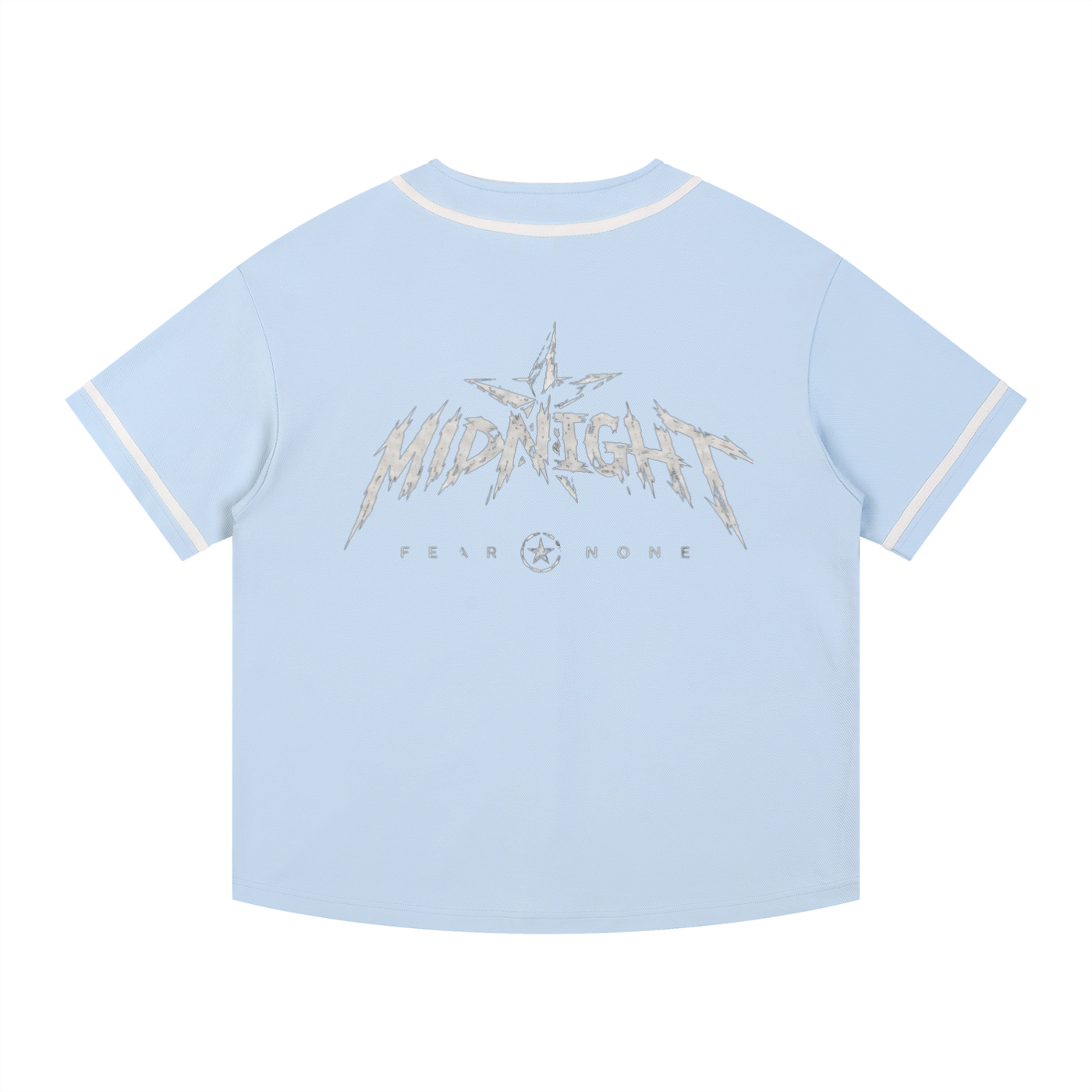Contrast Piped Button-Up Jersey