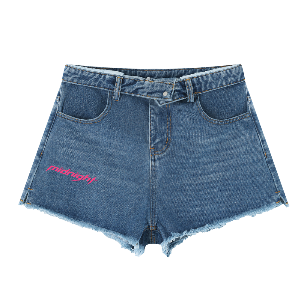 Women’s Vintage Wash High Rise Denim Shorts