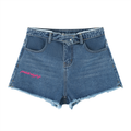Women’s Vintage Wash High Rise Denim Shorts