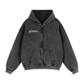 Zip-Through Boxy Fleece Hoodie
