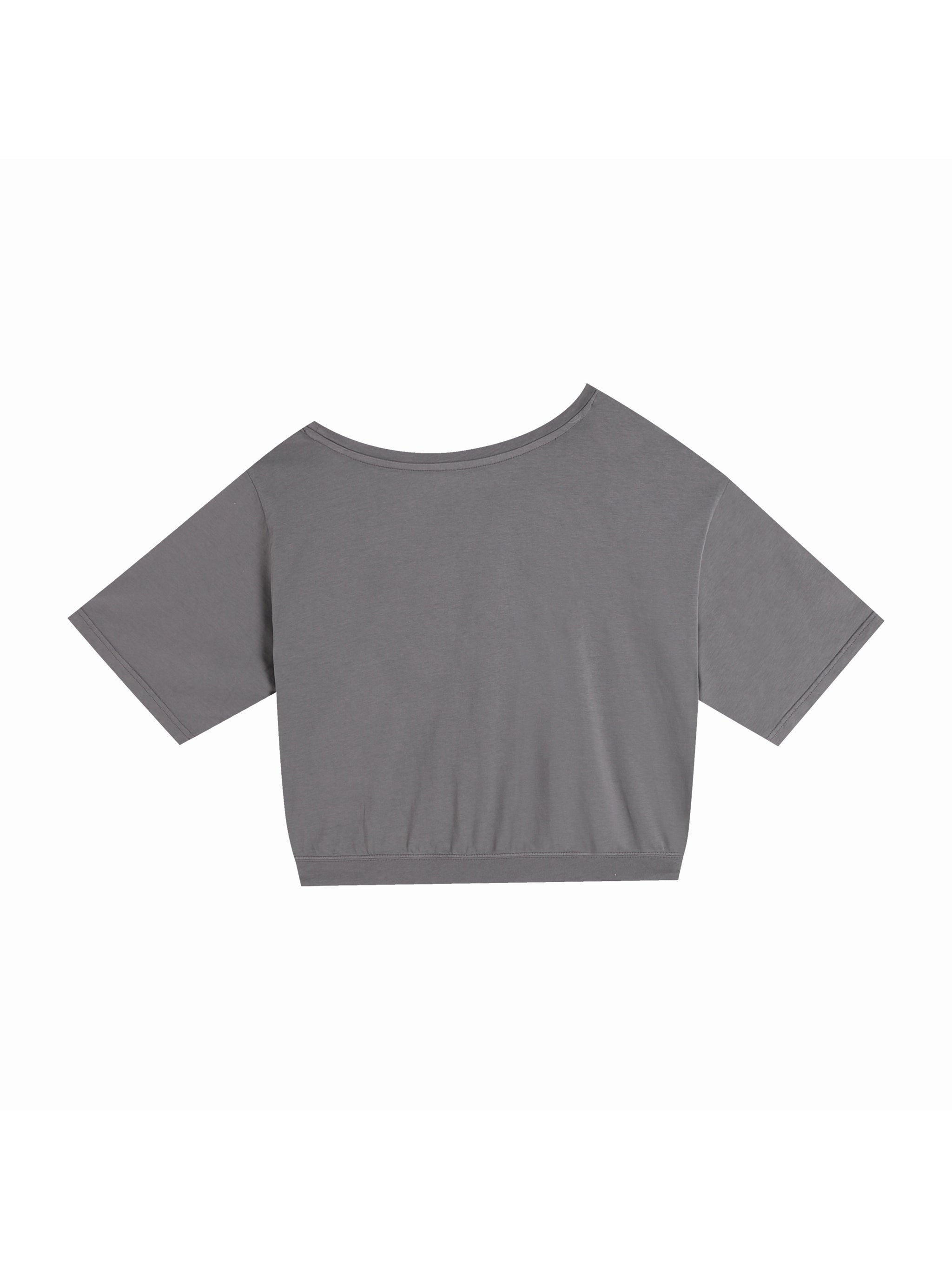 Asymmetric Shoulder Oversized Cotton T-Shirt